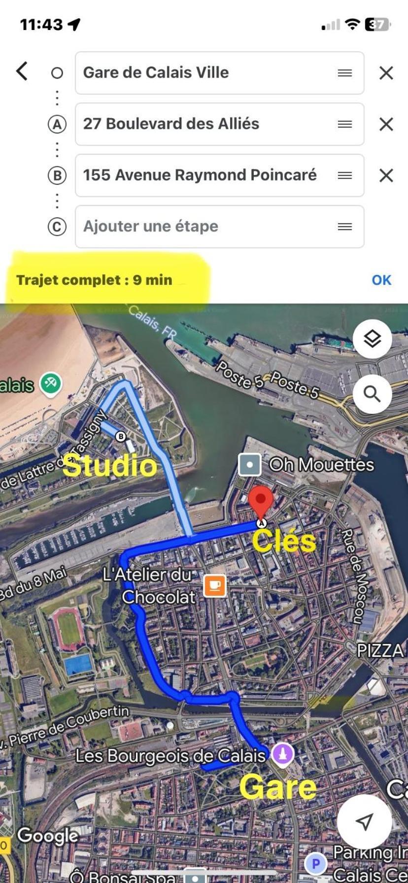 Studio Horizon Bleu, Vue Mer كاليه المظهر الخارجي الصورة
